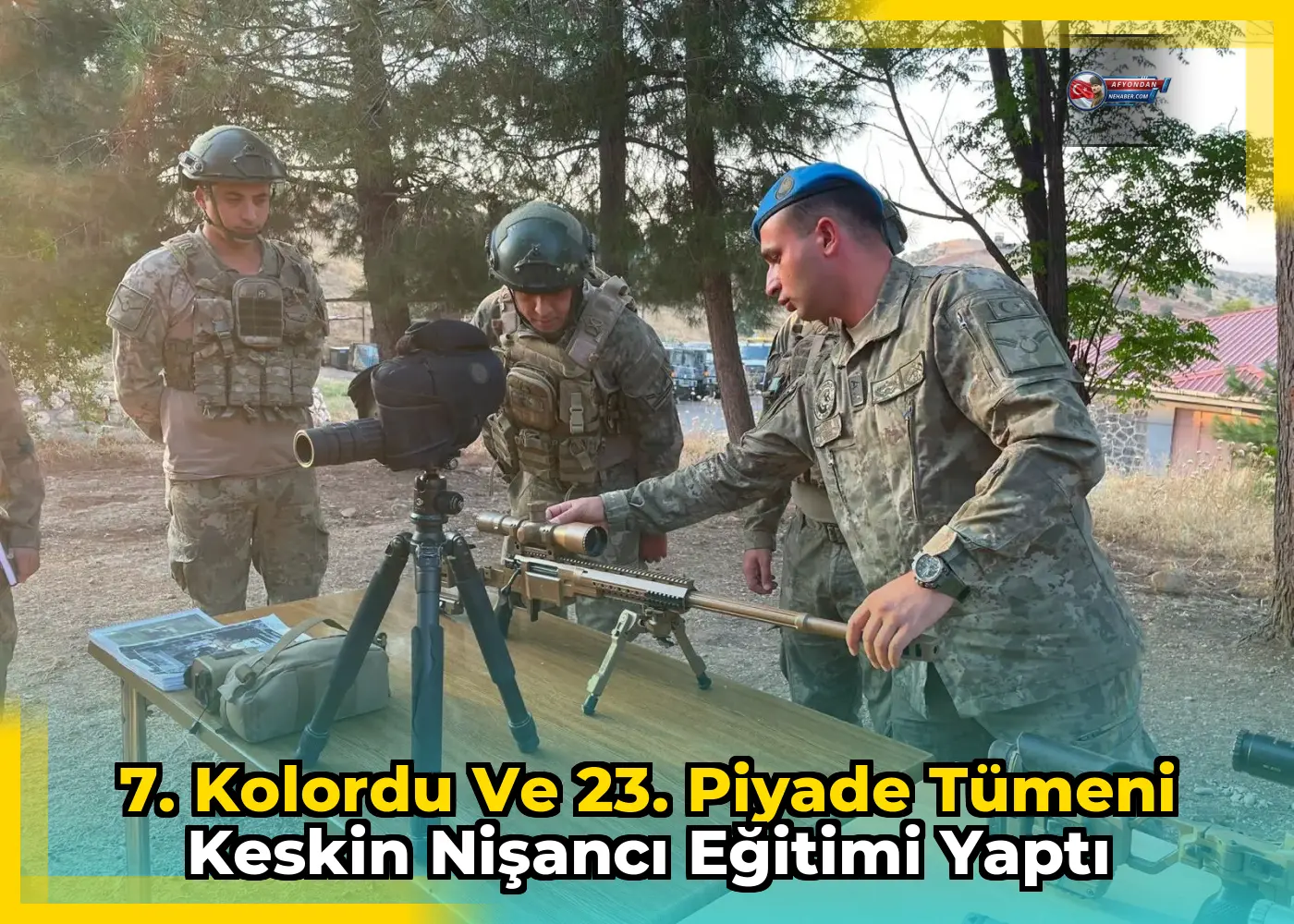 7. Kolordu ve 23. Piyade Tümeni keskin nişancı eğitimi yaptı