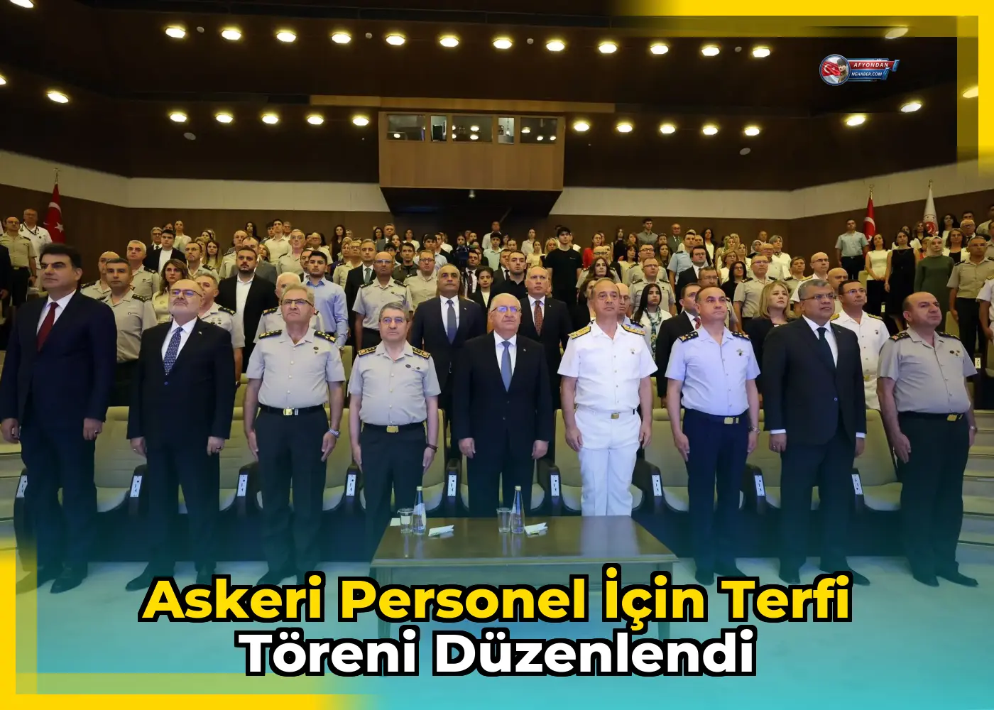 Askeri personel için terfi töreni düzenlendi