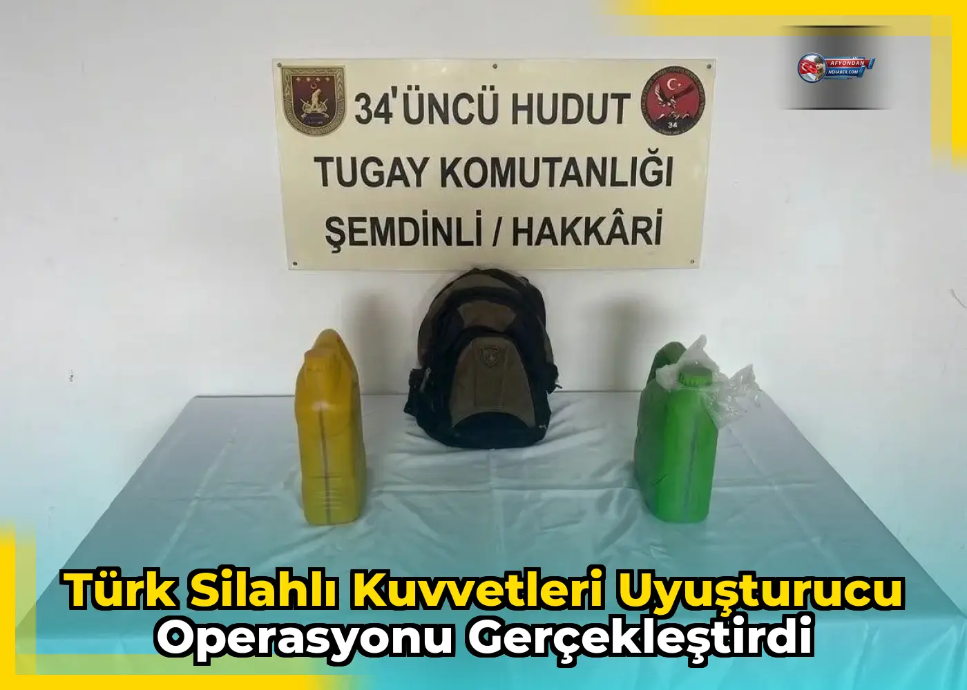 Türk Silahlı Kuvvetleri uyuşturucu operasyonu gerçekleştirdi