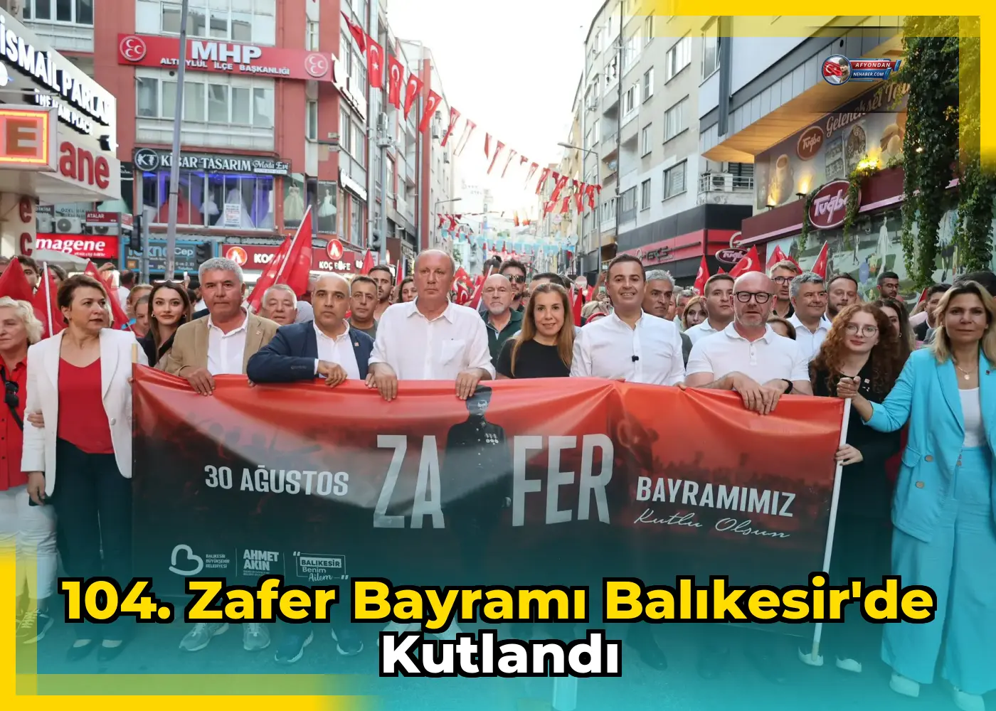 104. Zafer Bayramı Balıkesir'de Kutlandı