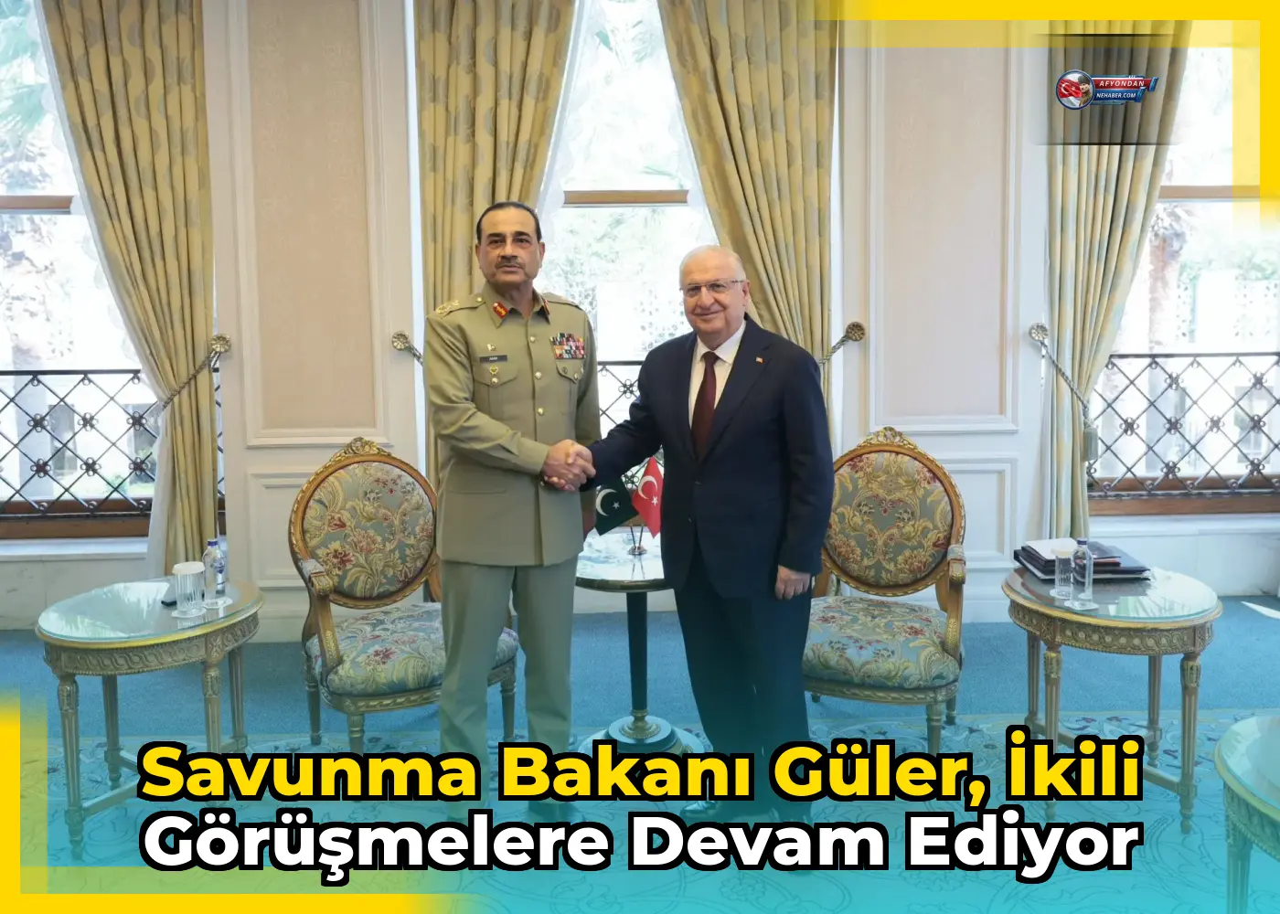 Savunma Bakanı Güler, ikili görüşmelere devam ediyor