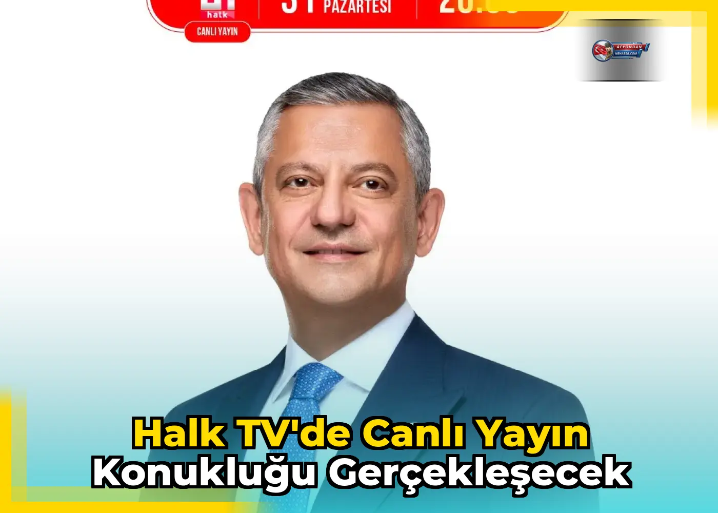 Halk TV'de canlı yayın konukluğu gerçekleşecek