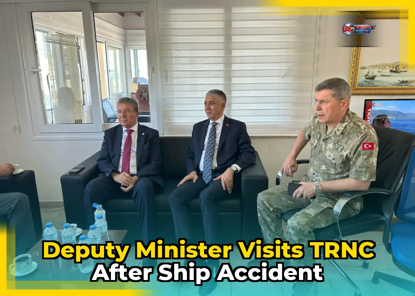 Deputy Minister visits TRNC after ship accident
