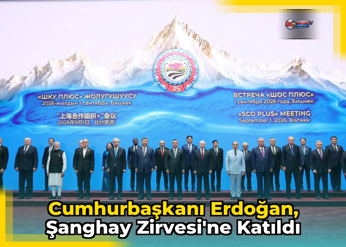 Cumhurbaşkanı Erdoğan, Şanghay Zirvesi'ne Katıldı