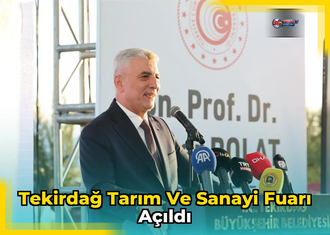 Tekirdağ Tarım ve Sanayi Fuarı Açıldı