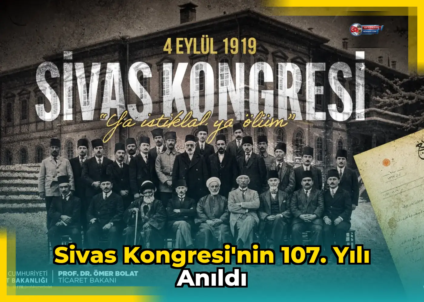 Sivas Kongresi'nin 107. Yılı Anıldı