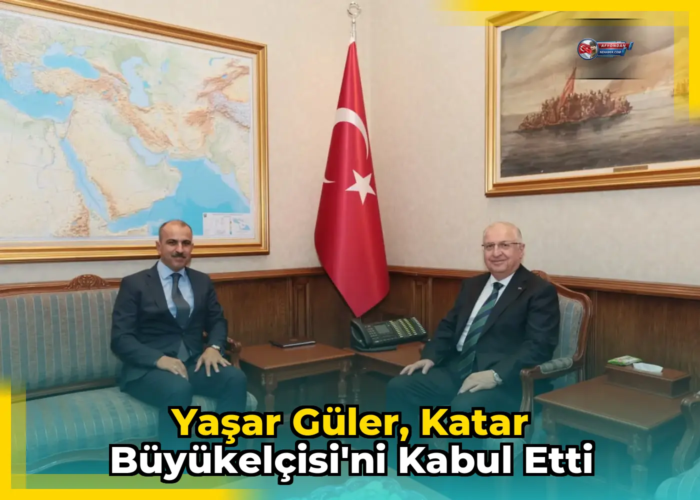 Yaşar Güler, Katar Büyükelçisi'ni kabul etti