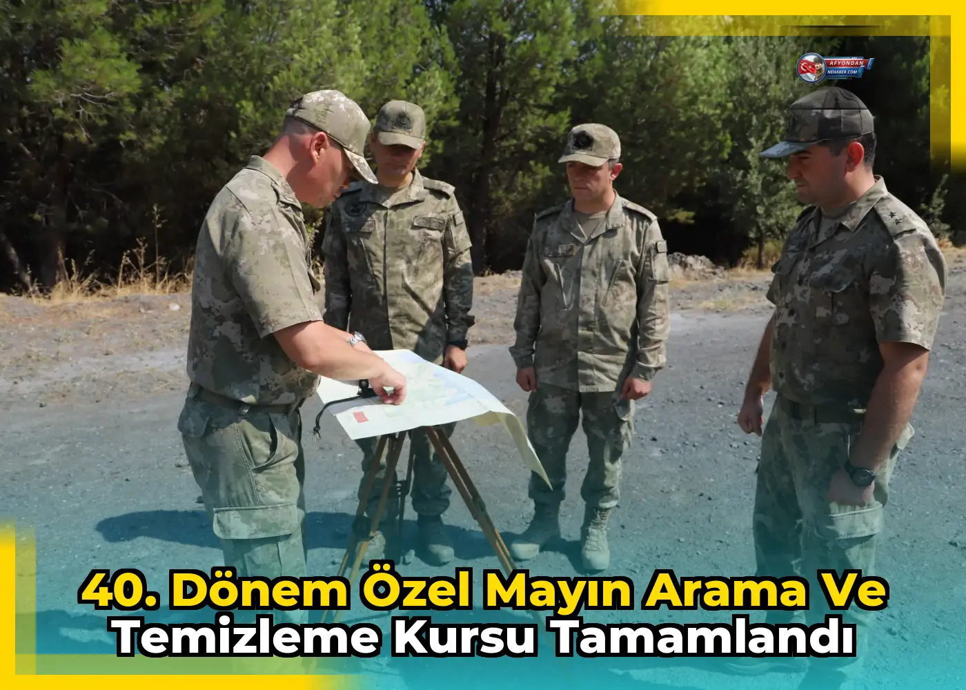 40. Dönem Özel Mayın Arama ve Temizleme Kursu tamamlandı