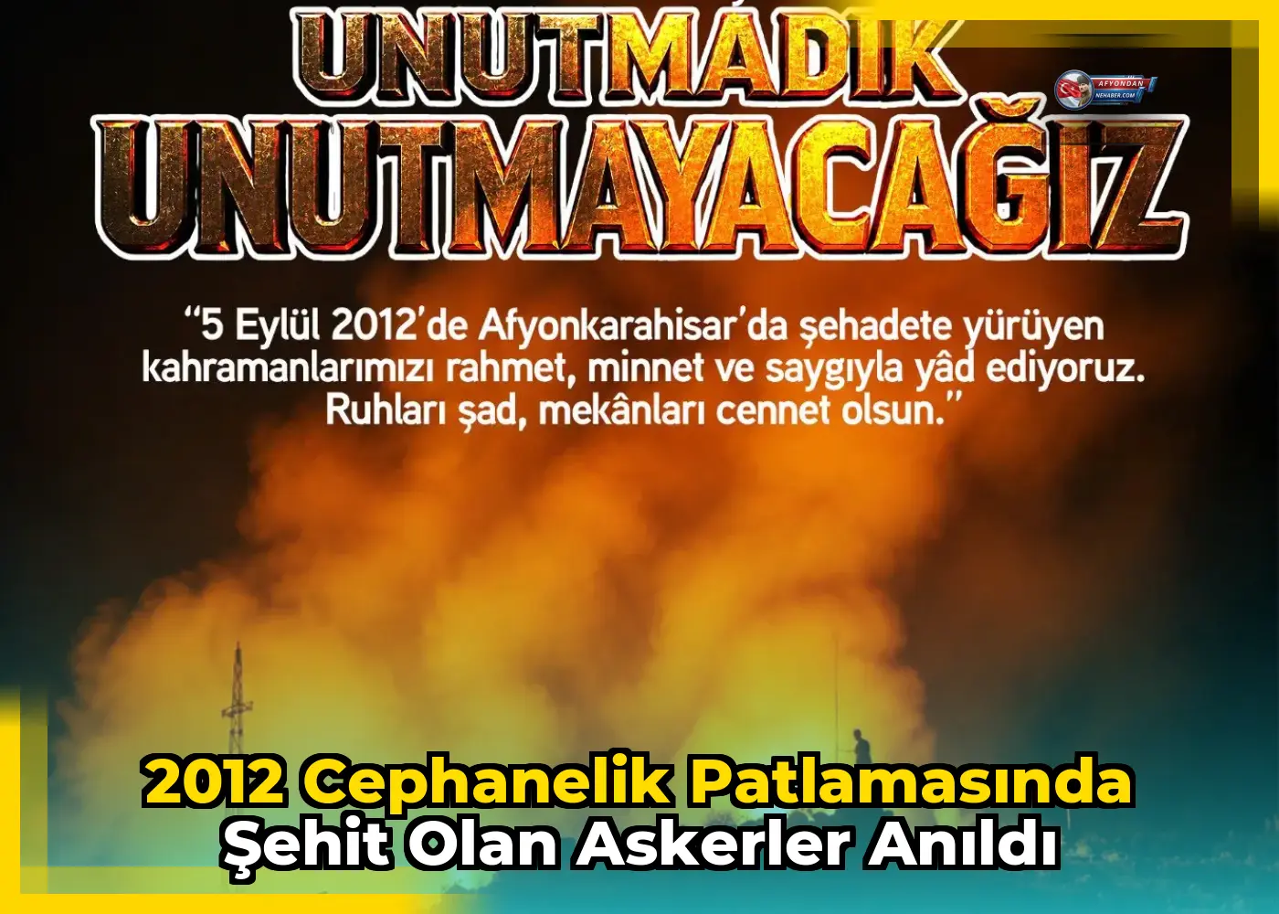 2012 cephanelik patlamasında şehit olan askerler anıldı