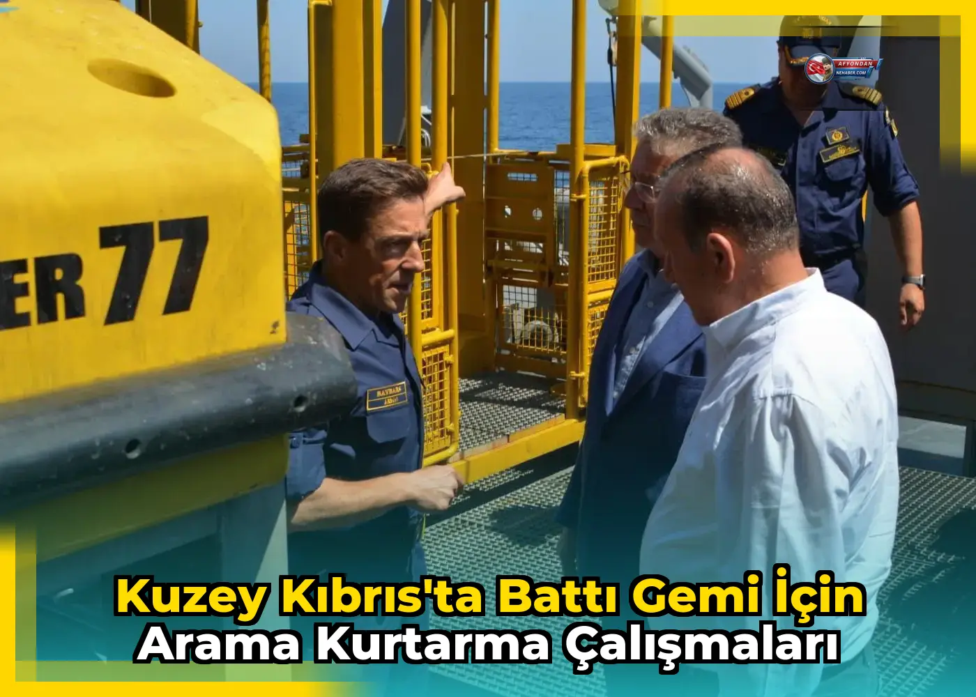 Kuzey Kıbrıs'ta battı gemi için arama kurtarma çalışmaları