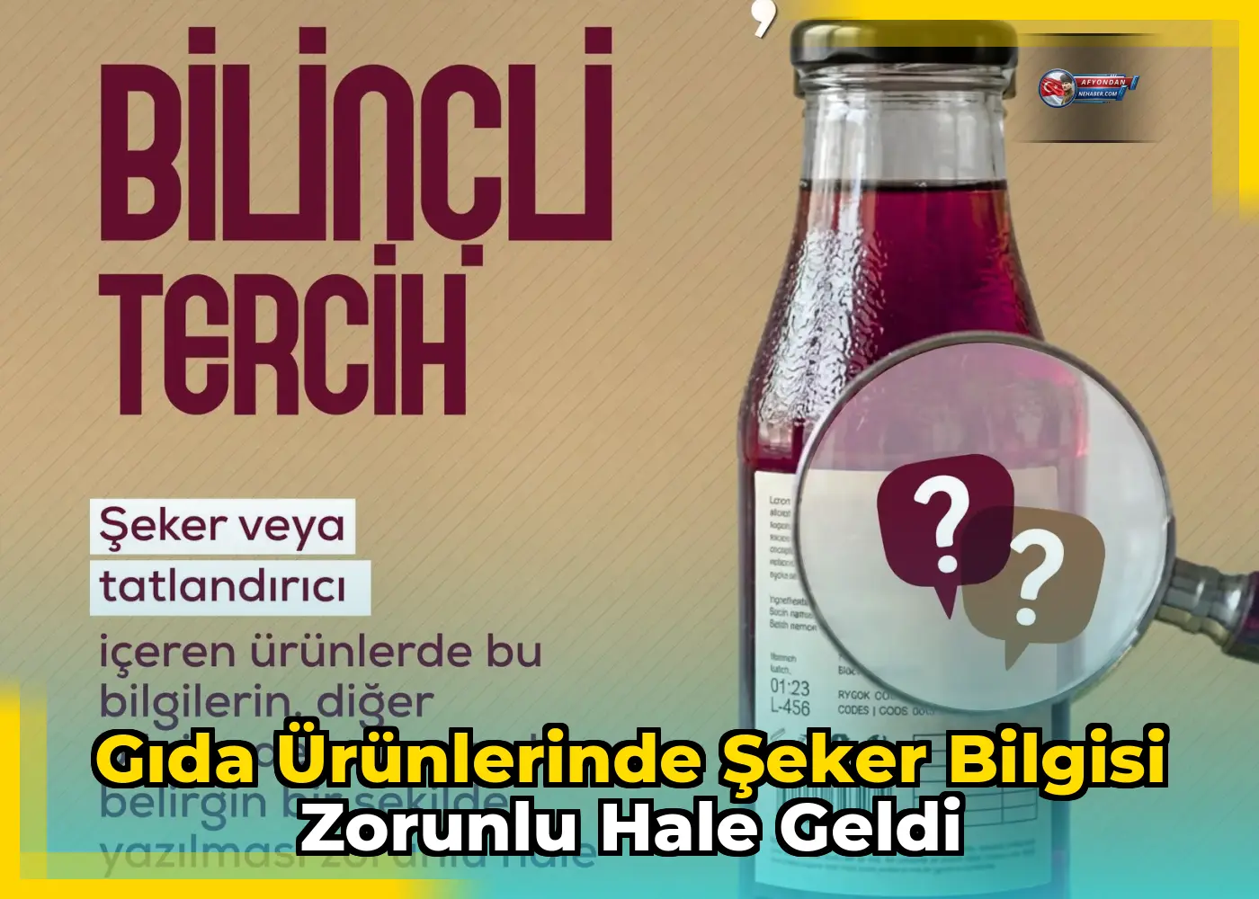 Gıda ürünlerinde şeker bilgisi zorunlu hale geldi