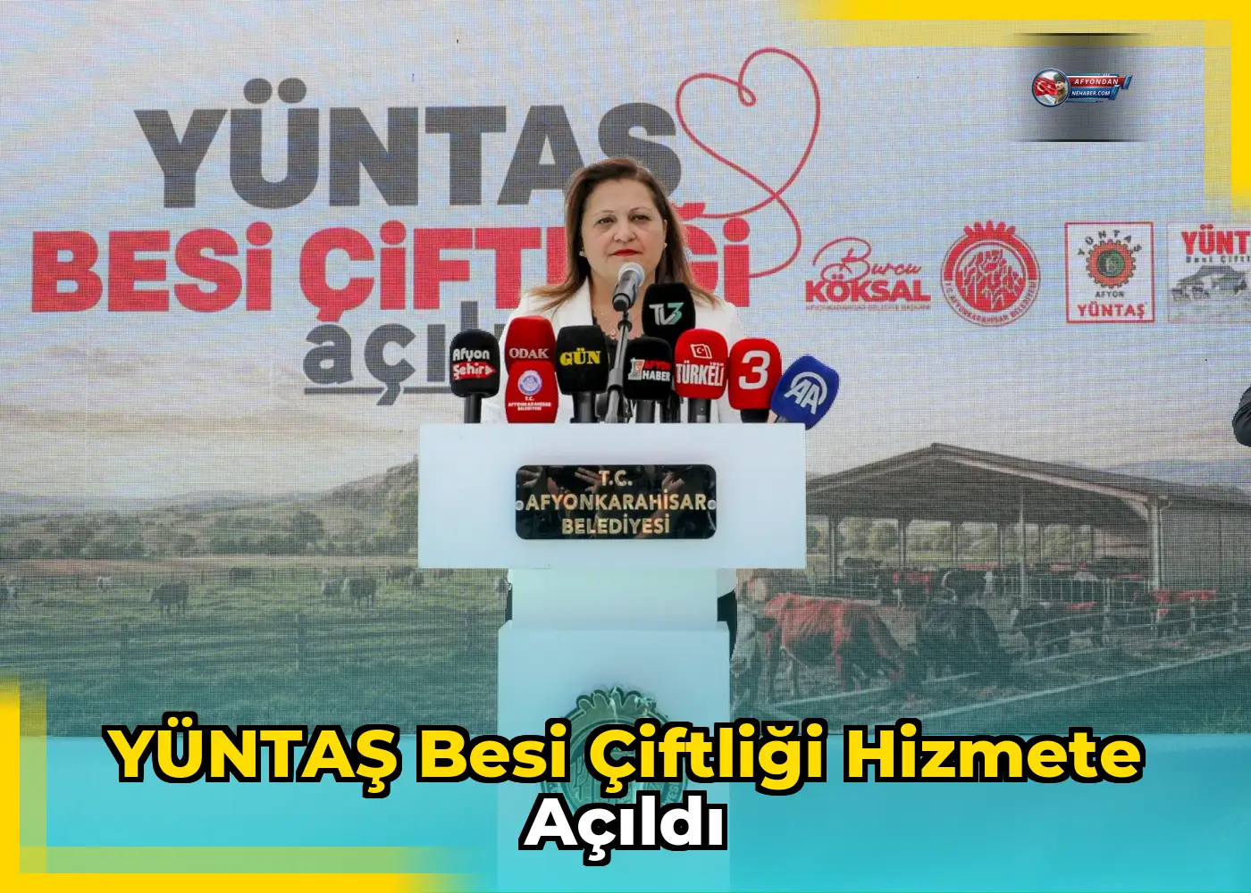 YÜNTAŞ Besi Çiftliği hizmete açıldı