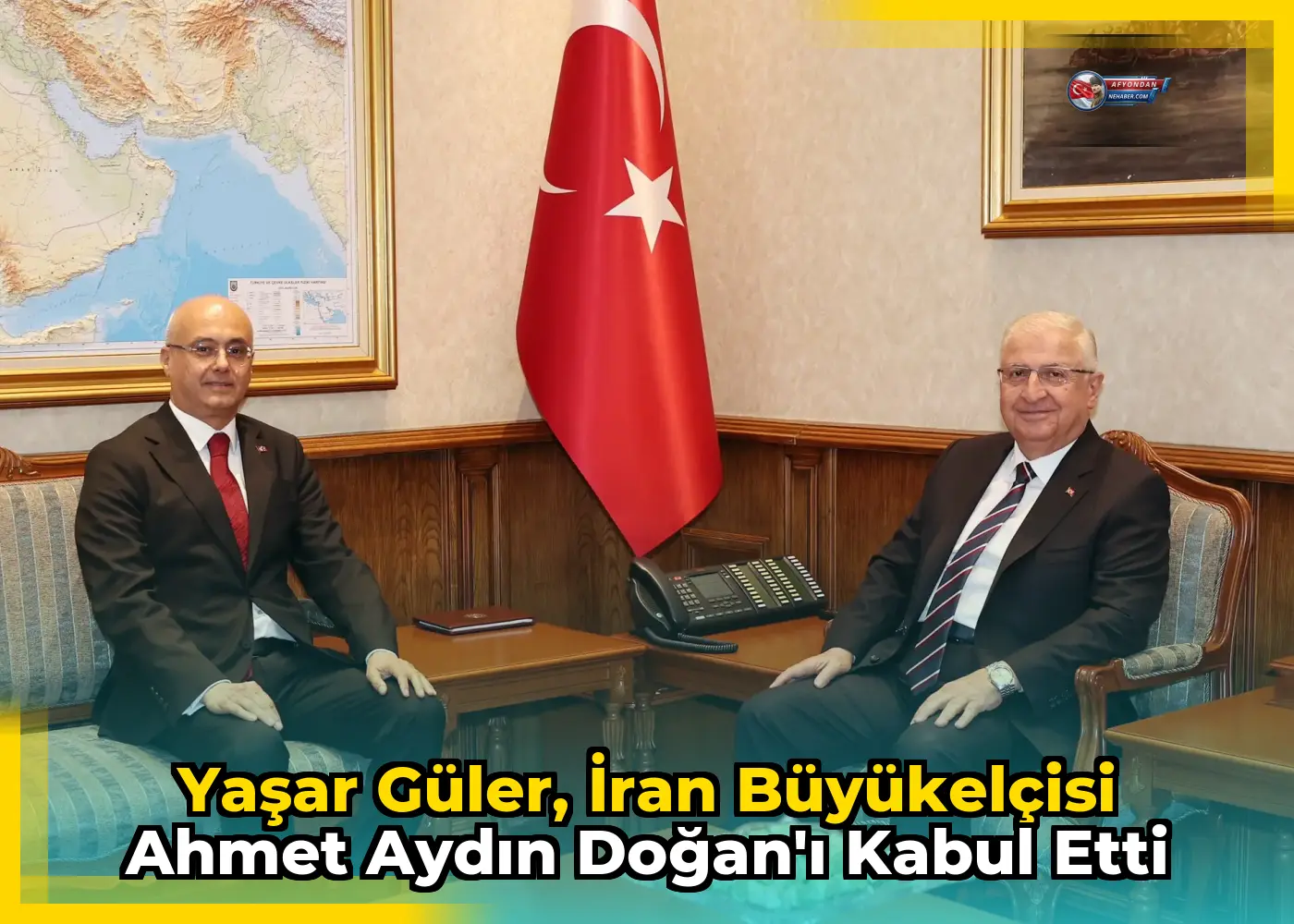 Yaşar Güler, İran Büyükelçisi Ahmet Aydın Doğan'ı kabul etti