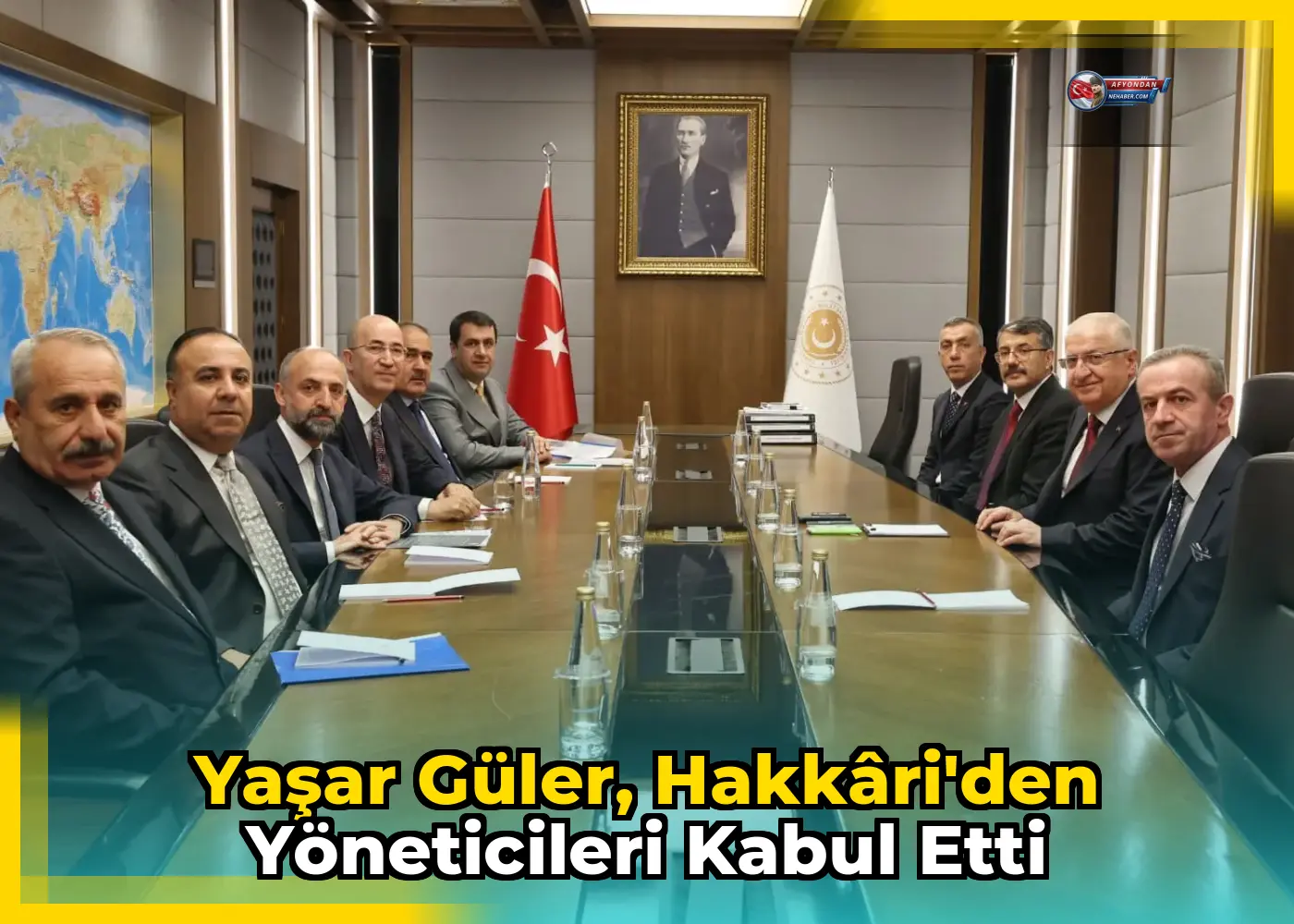 Yaşar Güler, Hakkâri'den yöneticileri kabul etti