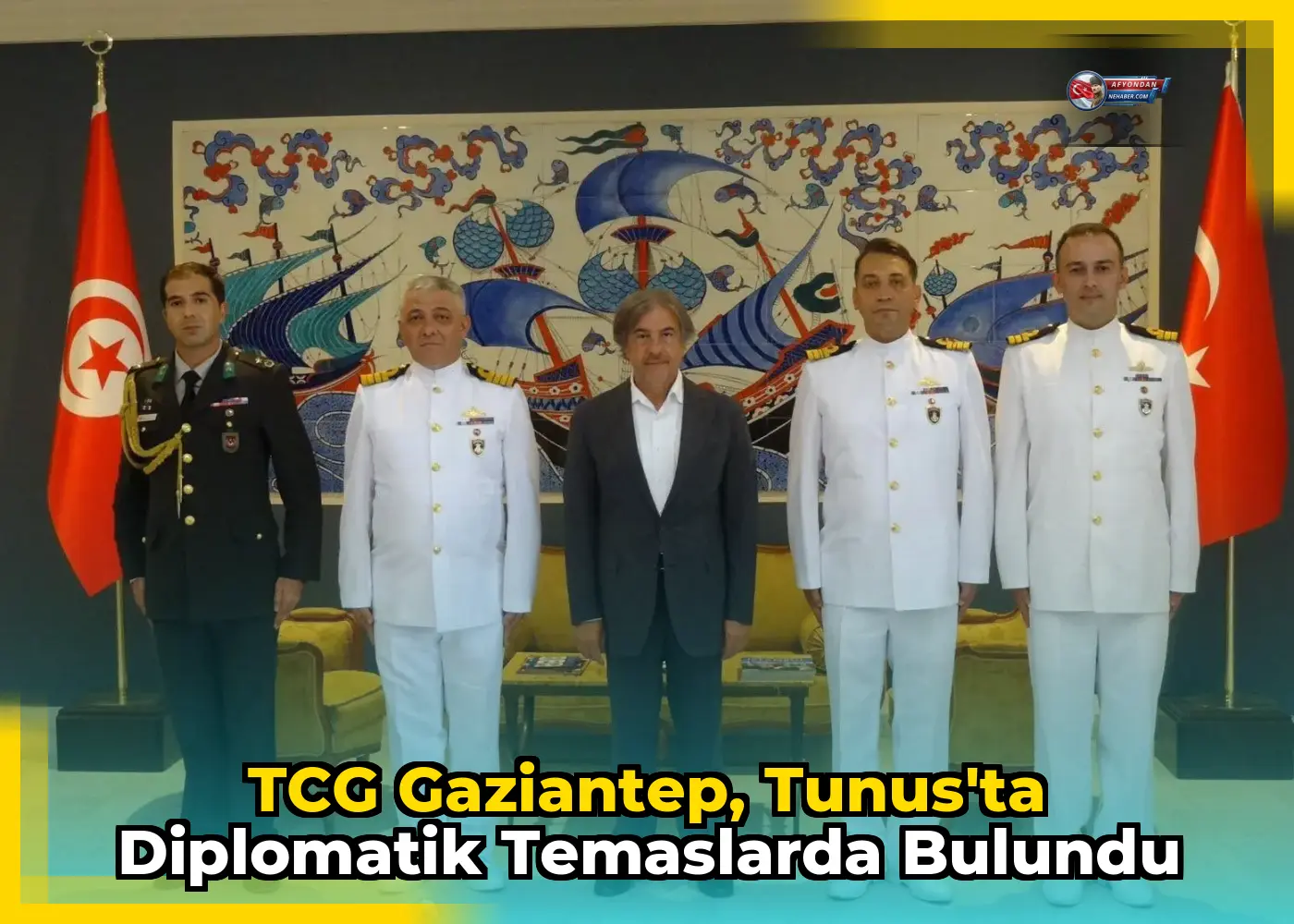 TCG Gaziantep, Tunus'ta Diplomatik Temaslarda Bulundu