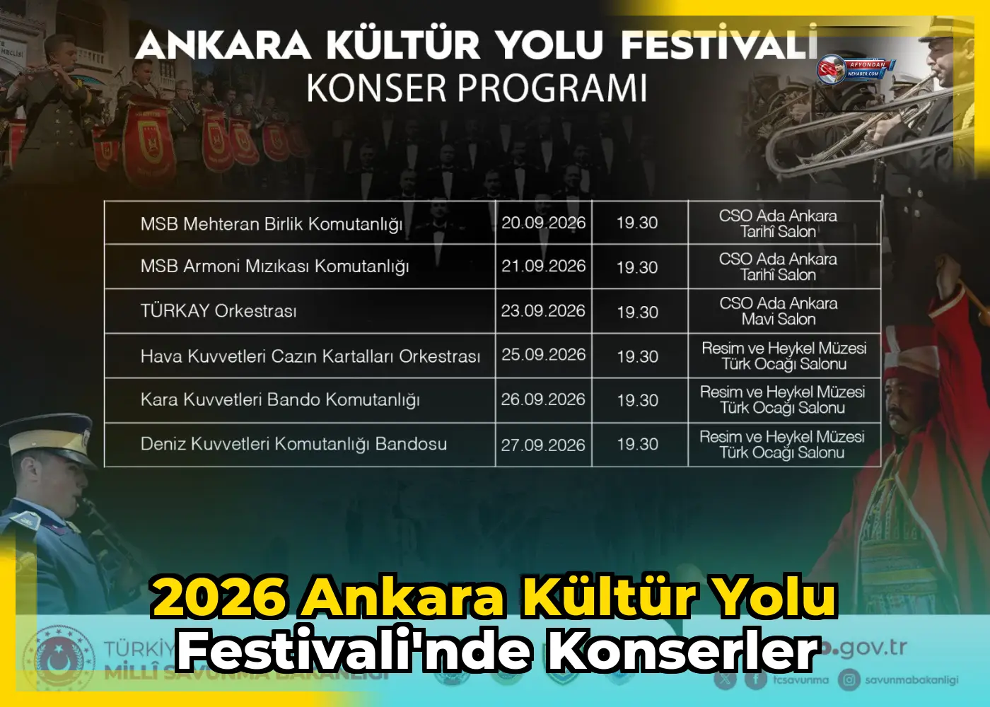 2026 Ankara Kültür Yolu Festivali'nde konserler