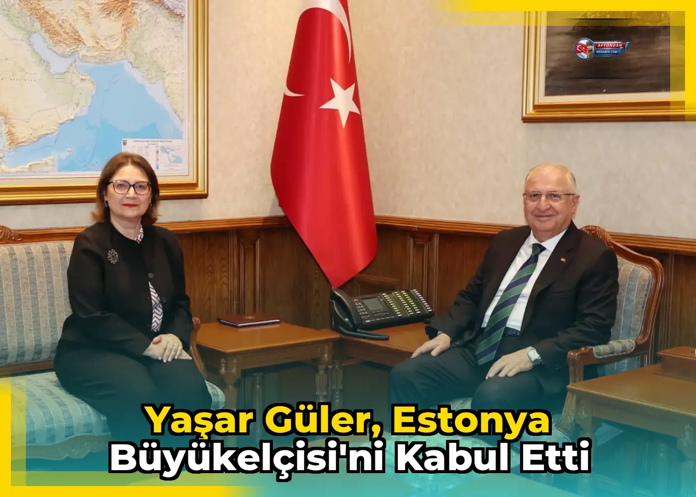 Yaşar Güler, Estonya Büyükelçisi'ni kabul etti
