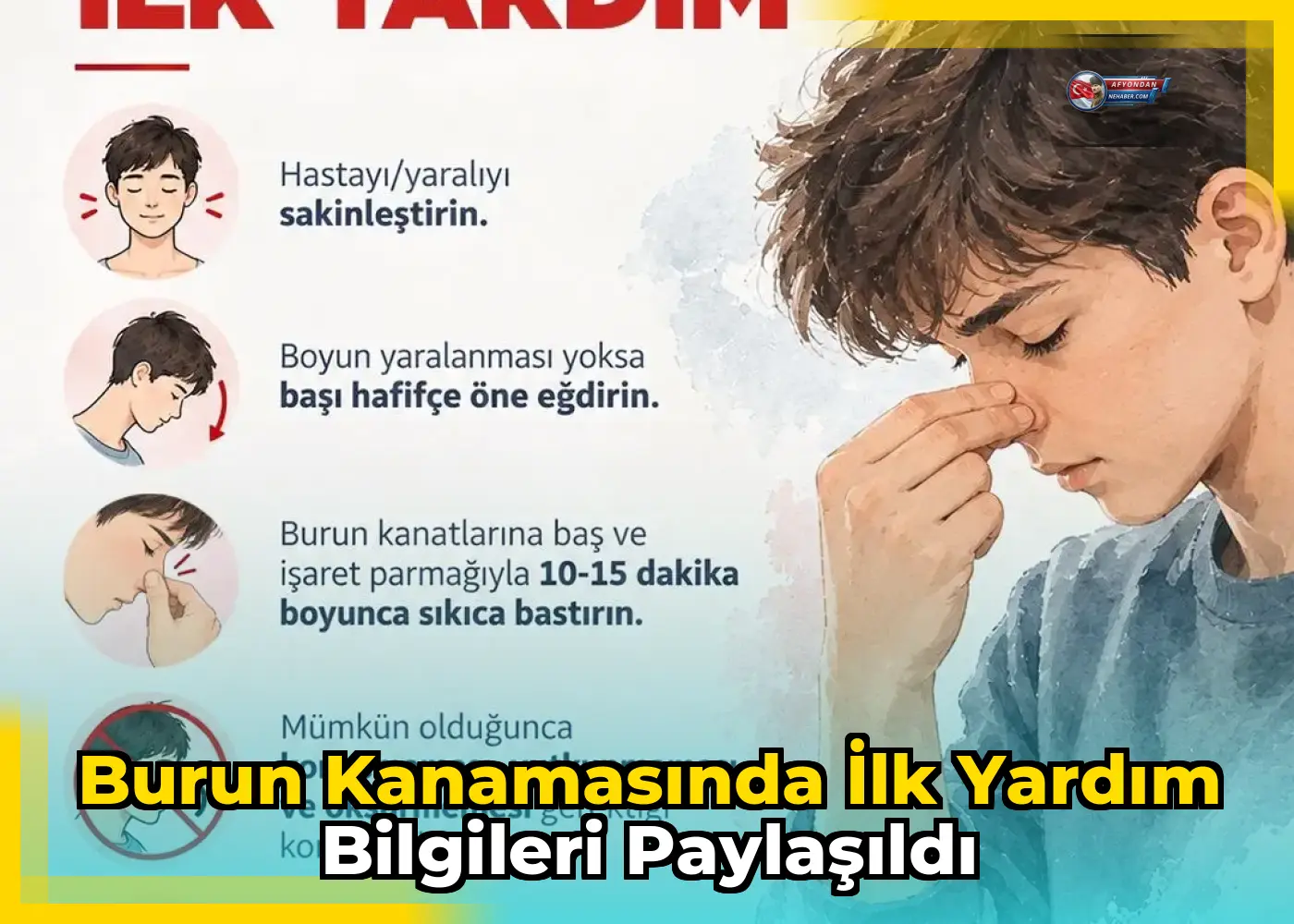 Burun kanamasında ilk yardım bilgileri paylaşıldı
