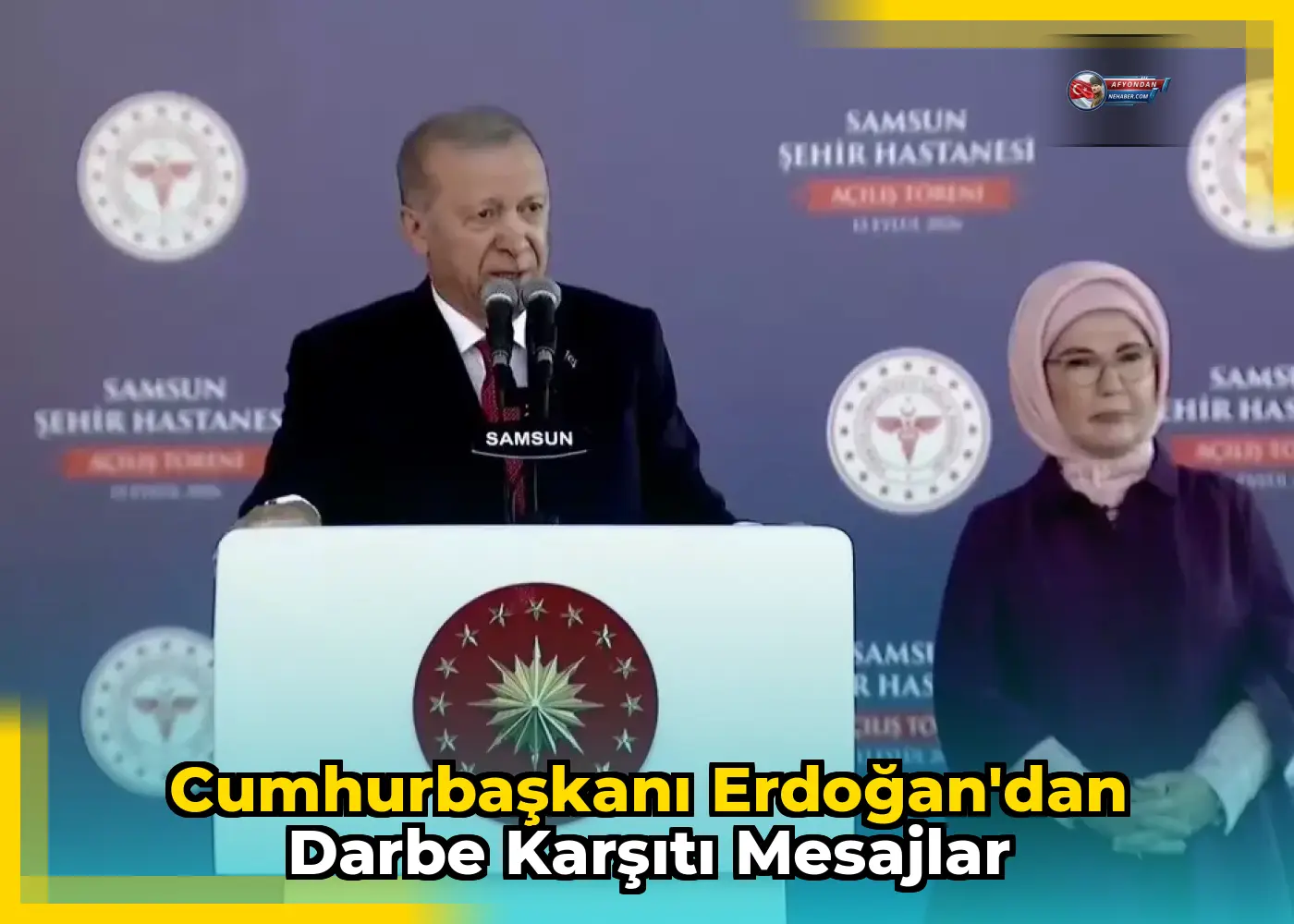 Cumhurbaşkanı Erdoğan'dan darbe karşıtı mesajlar