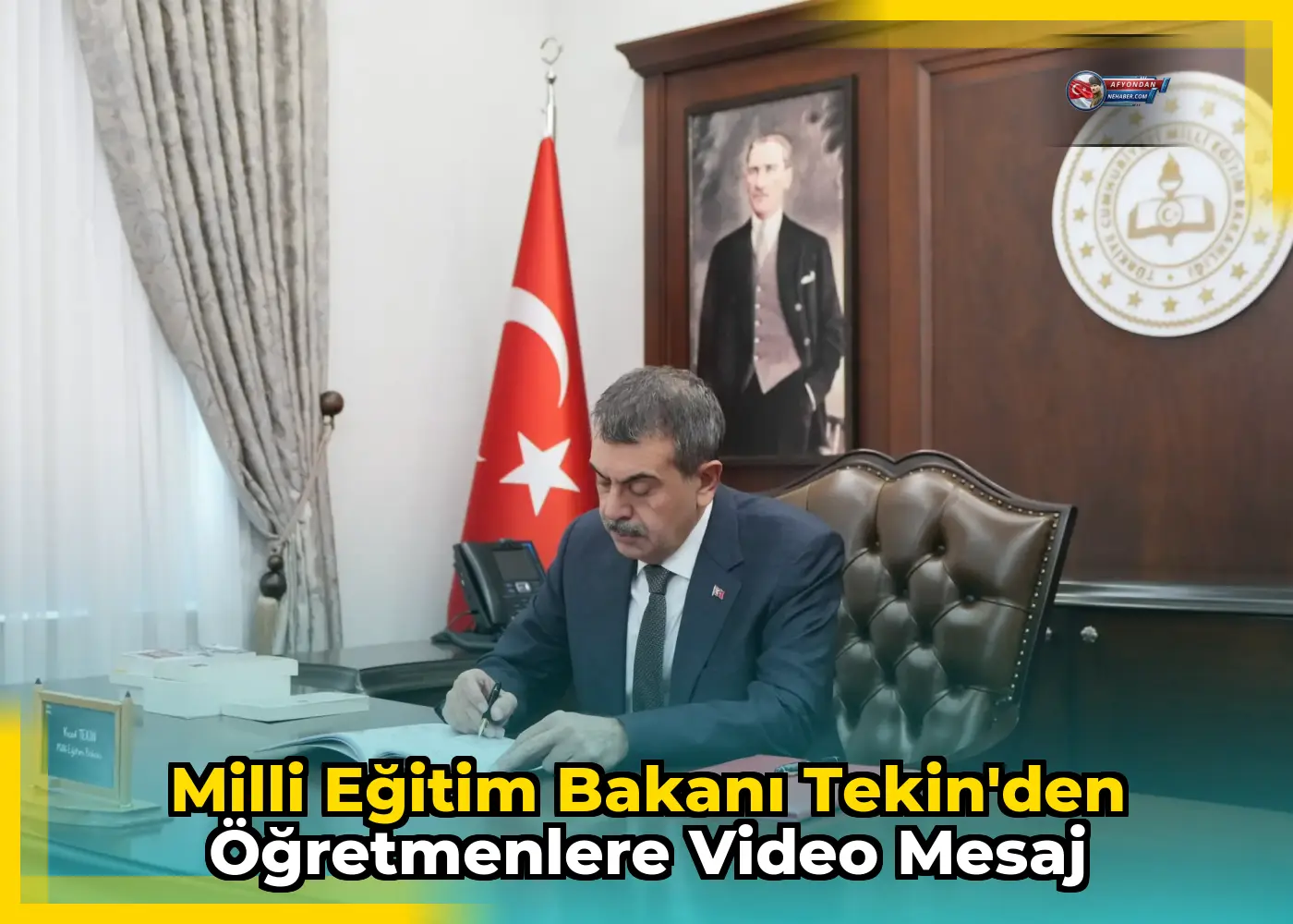 Milli Eğitim Bakanı Tekin'den öğretmenlere video mesaj