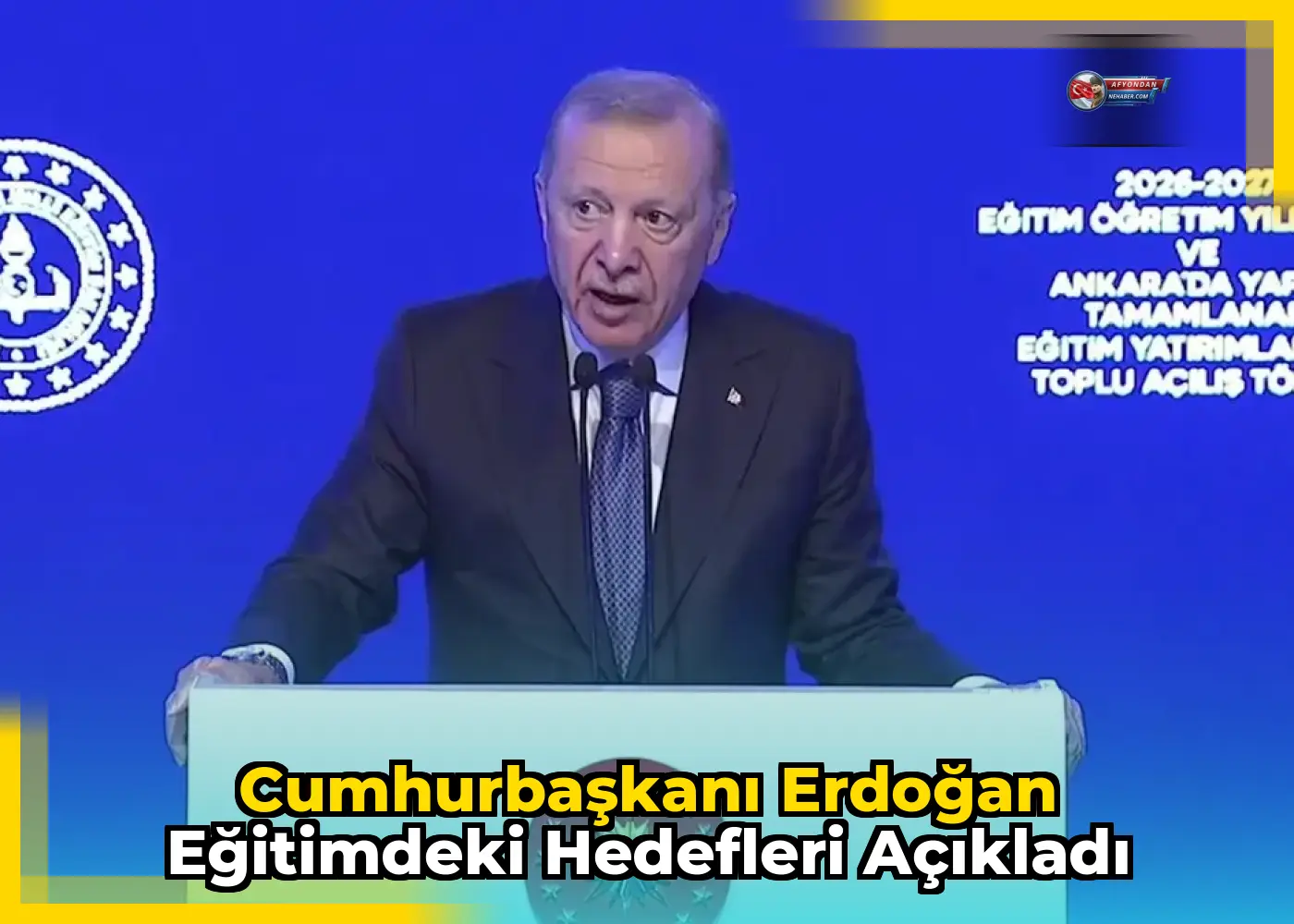 Cumhurbaşkanı Erdoğan eğitimdeki hedefleri açıkladı