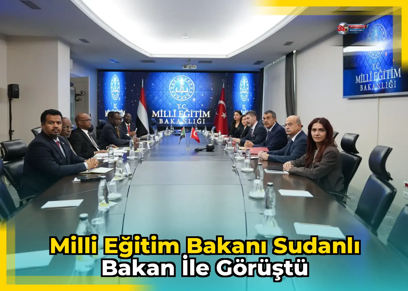 Milli Eğitim Bakanı Sudanlı Bakan ile görüştü