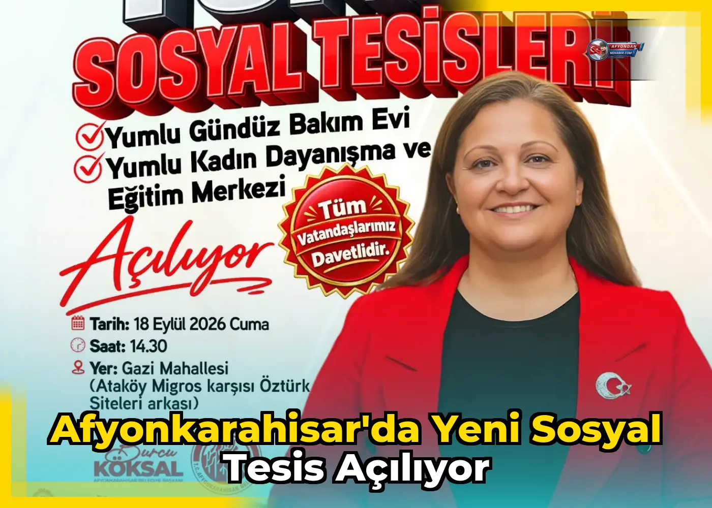 Afyonkarahisar'da Yeni Sosyal Tesis Açılıyor