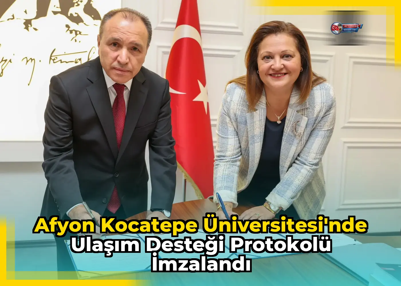 Afyon Kocatepe Üniversitesi'nde ulaşım desteği protokolü imzalandı