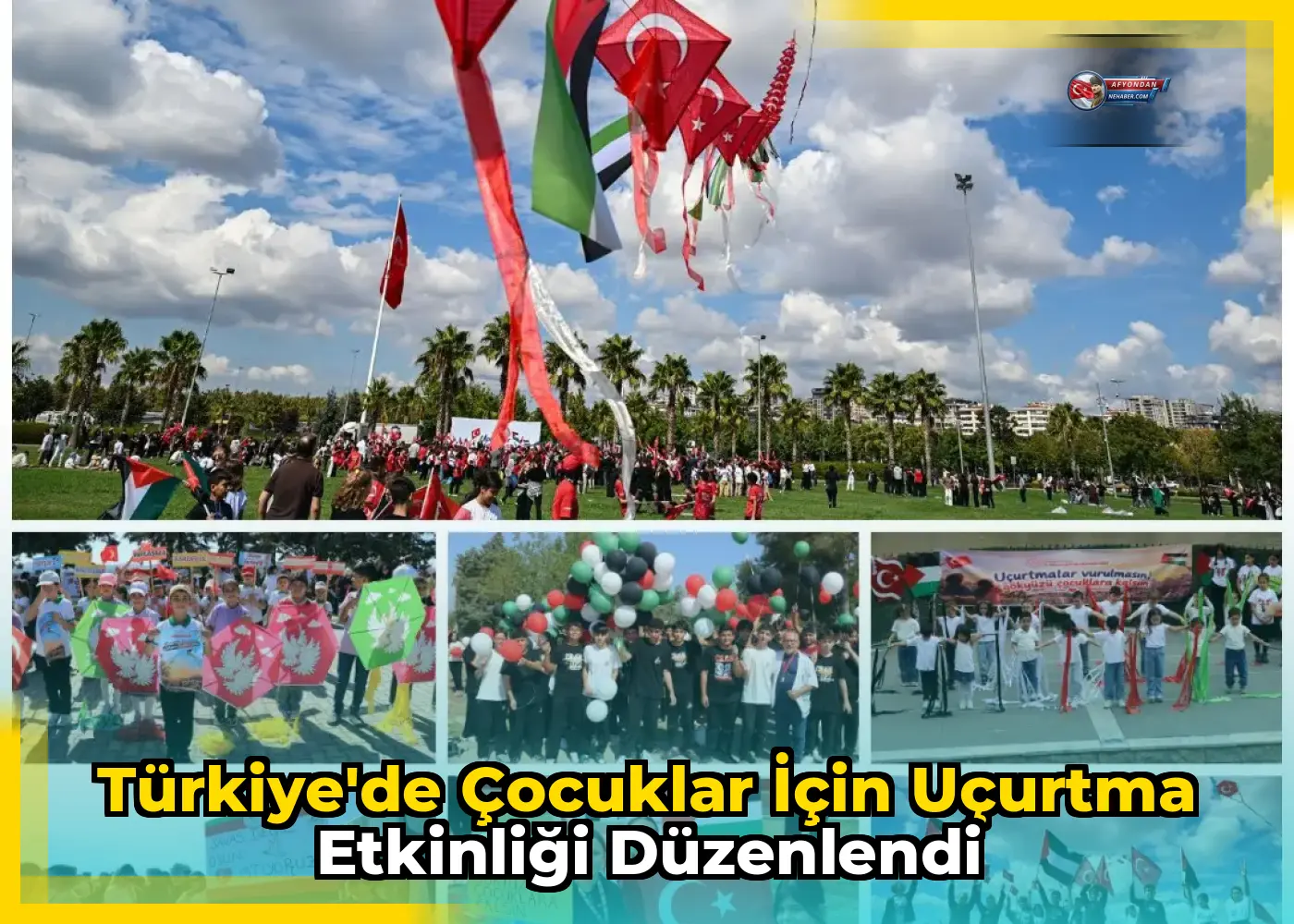 Türkiye'de Çocuklar İçin Uçurtma Etkinliği Düzenlendi