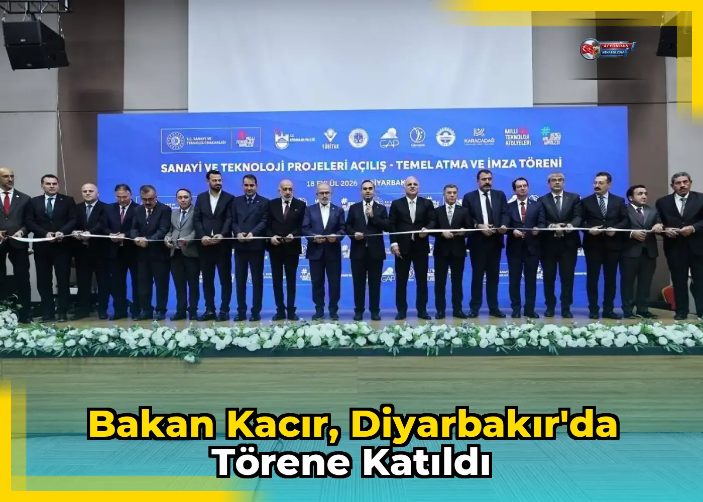 Bakan Kacır, Diyarbakır'da Törene Katıldı