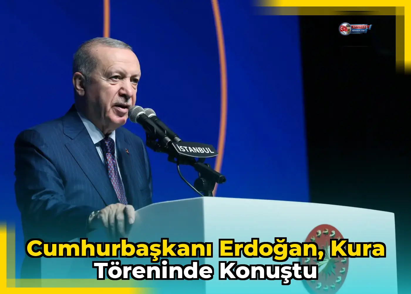 Cumhurbaşkanı Erdoğan, kura töreninde konuştu