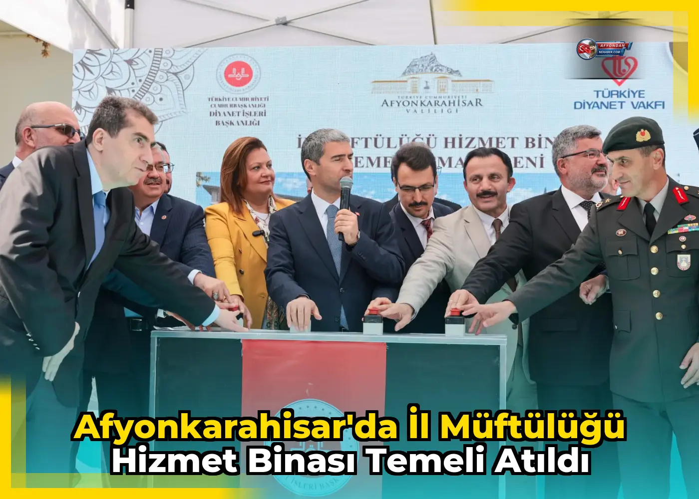 Afyonkarahisar'da İl Müftülüğü Hizmet Binası Temeli Atıldı