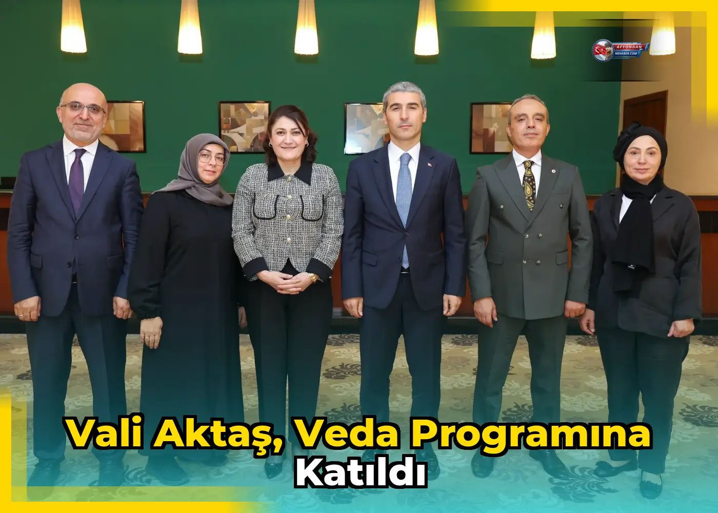 Vali Aktaş, veda programına katıldı