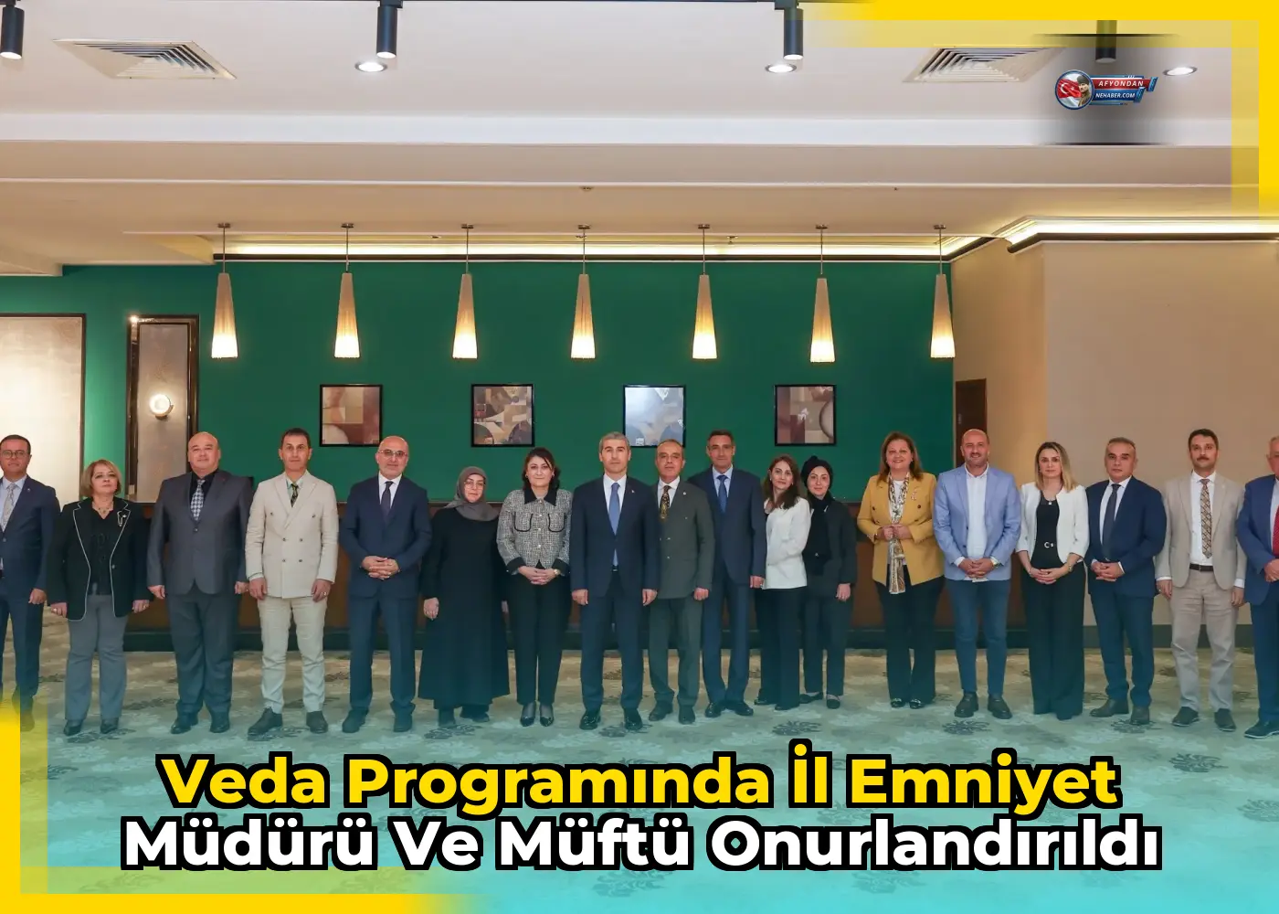 Veda programında İl Emniyet Müdürü ve Müftü onurlandırıldı