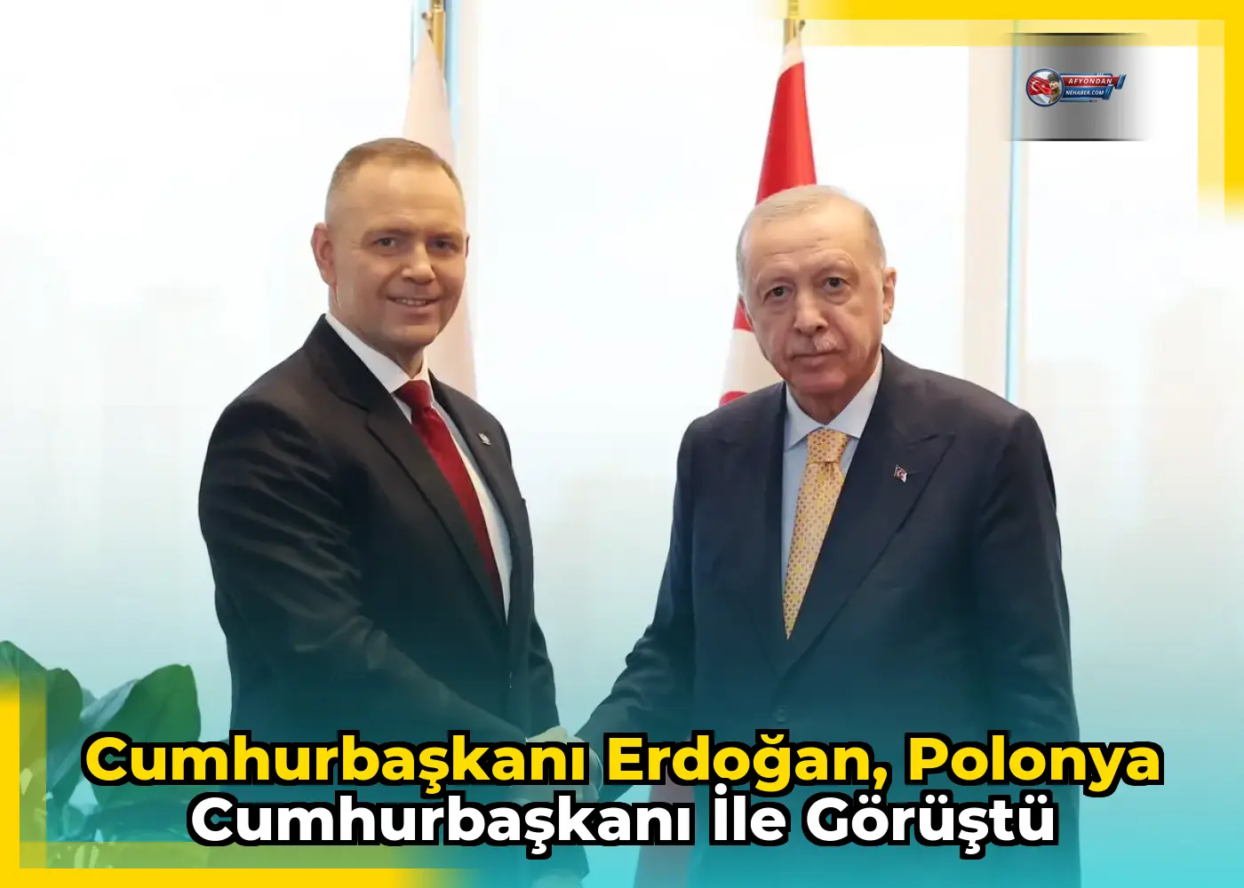 Cumhurbaşkanı Erdoğan, Polonya Cumhurbaşkanı ile görüştü