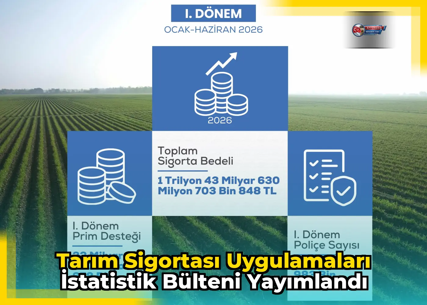 Tarım Sigortası Uygulamaları İstatistik Bülteni Yayımlandı
