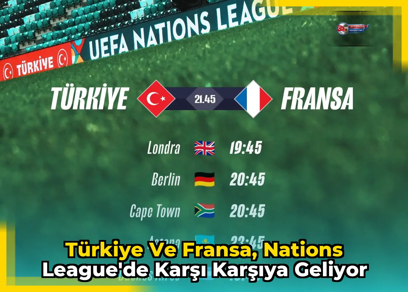 Türkiye ve Fransa, Nations League'de karşı karşıya geliyor