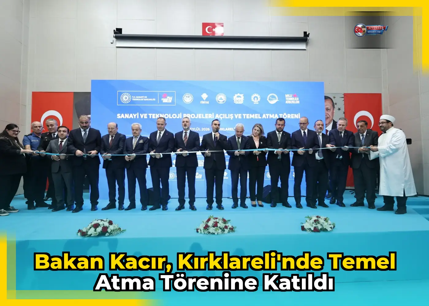 Bakan Kacır, Kırklareli'nde temel atma törenine katıldı