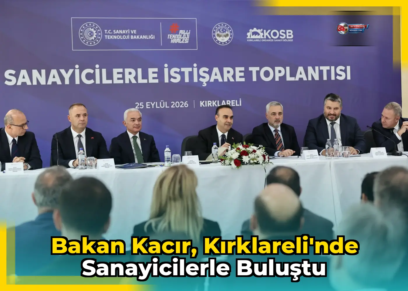 Bakan Kacır, Kırklareli'nde sanayicilerle buluştu