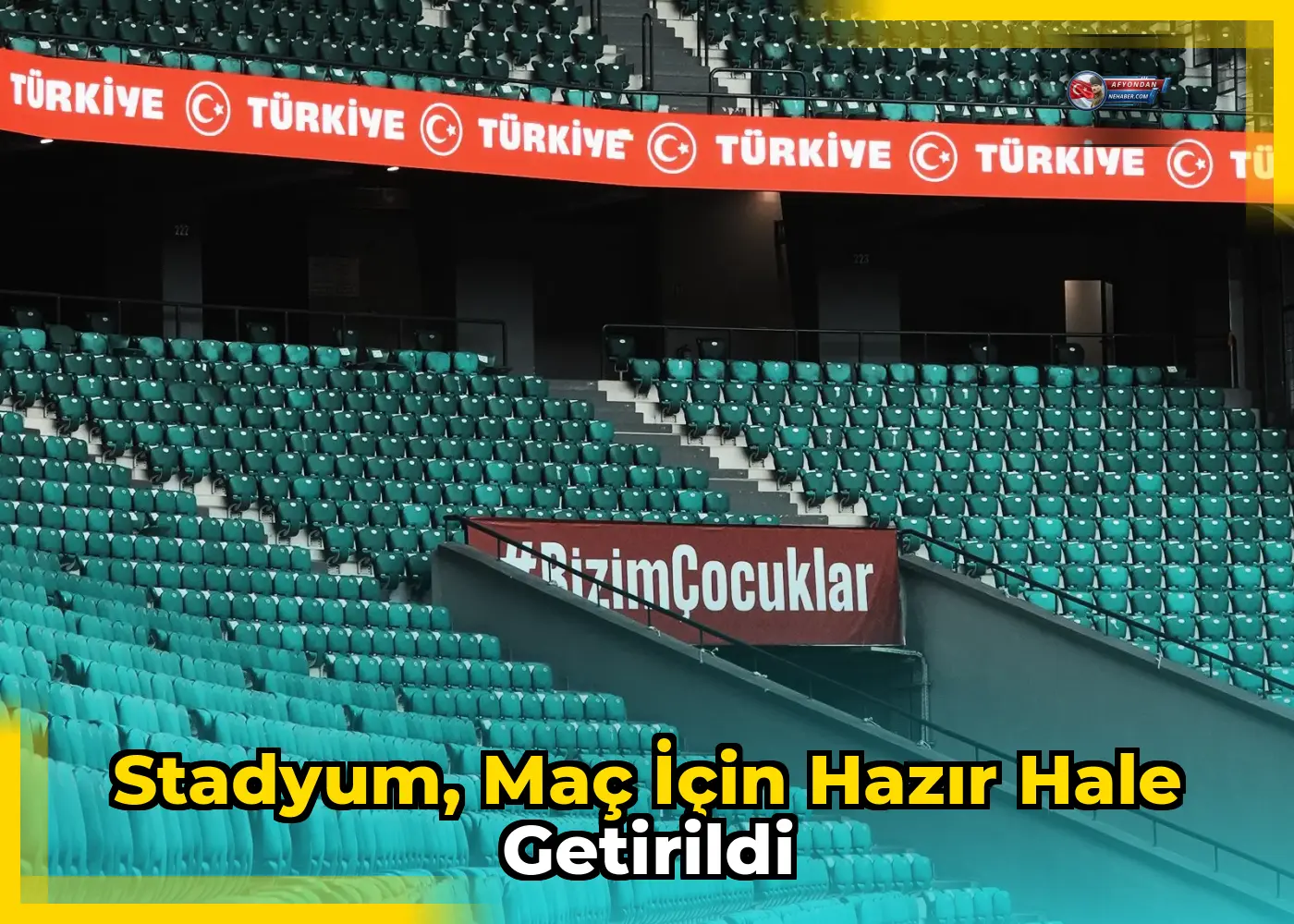 Stadyum, maç için hazır hale getirildi
