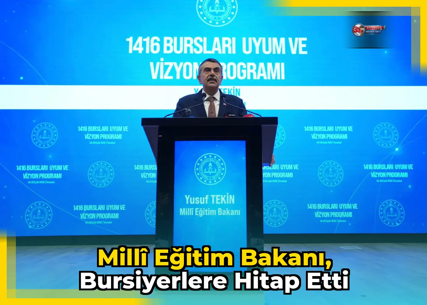 Millî Eğitim Bakanı, bursiyerlere hitap etti