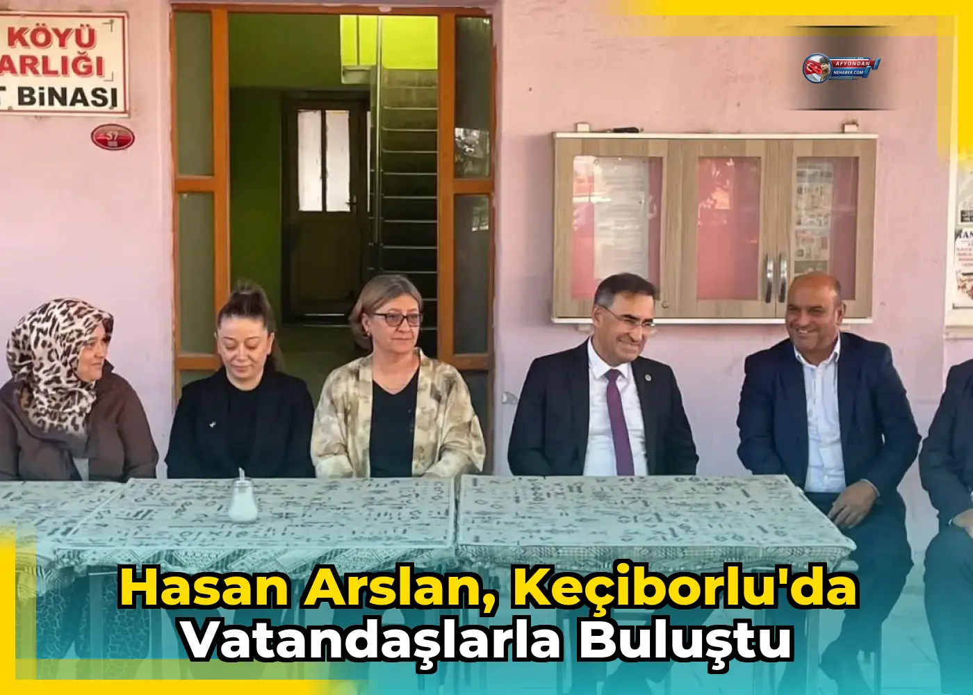 Hasan Arslan, Keçiborlu'da vatandaşlarla buluştu