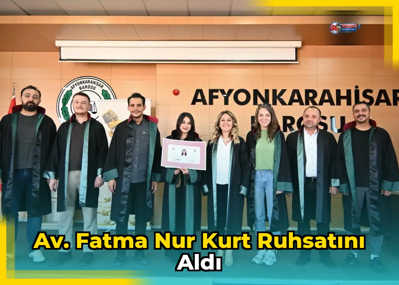 Av. Fatma Nur Kurt ruhsatını aldı