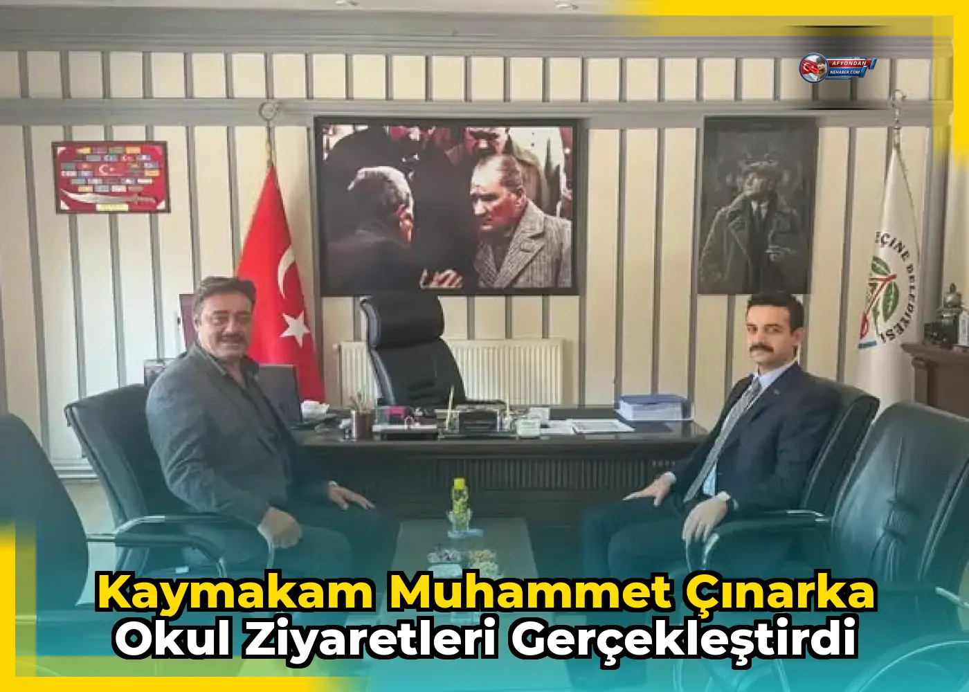 Kaymakam Muhammet Çınarka okul ziyaretleri gerçekleştirdi
