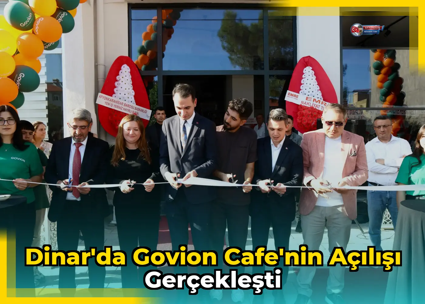 Dinar'da Govion Cafe'nin açılışı gerçekleşti