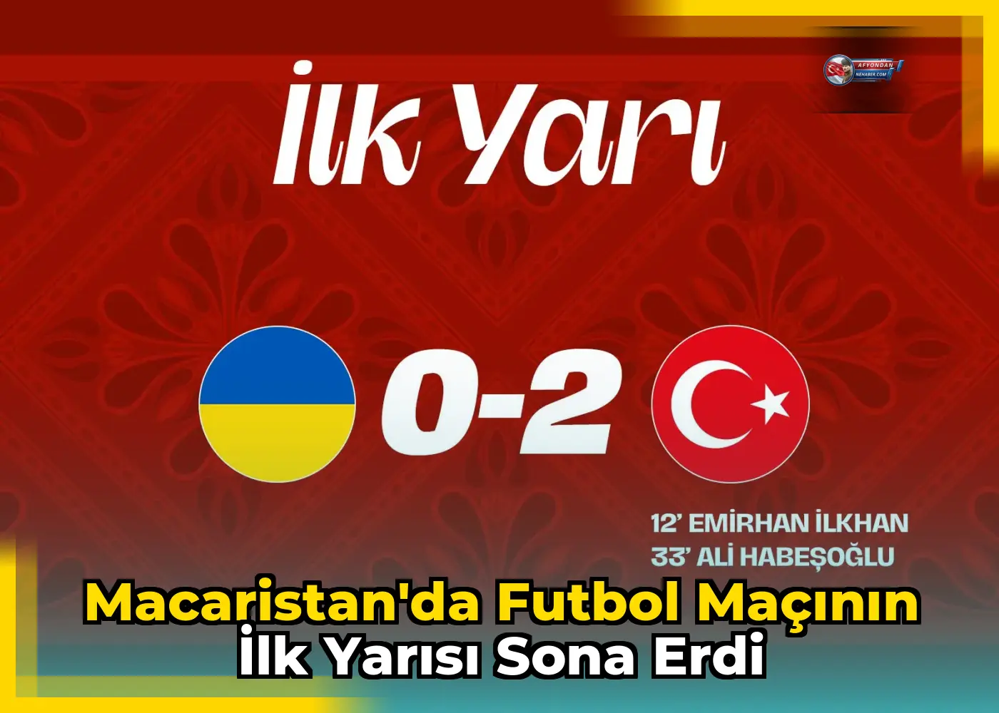 Macaristan'da futbol maçının ilk yarısı sona erdi
