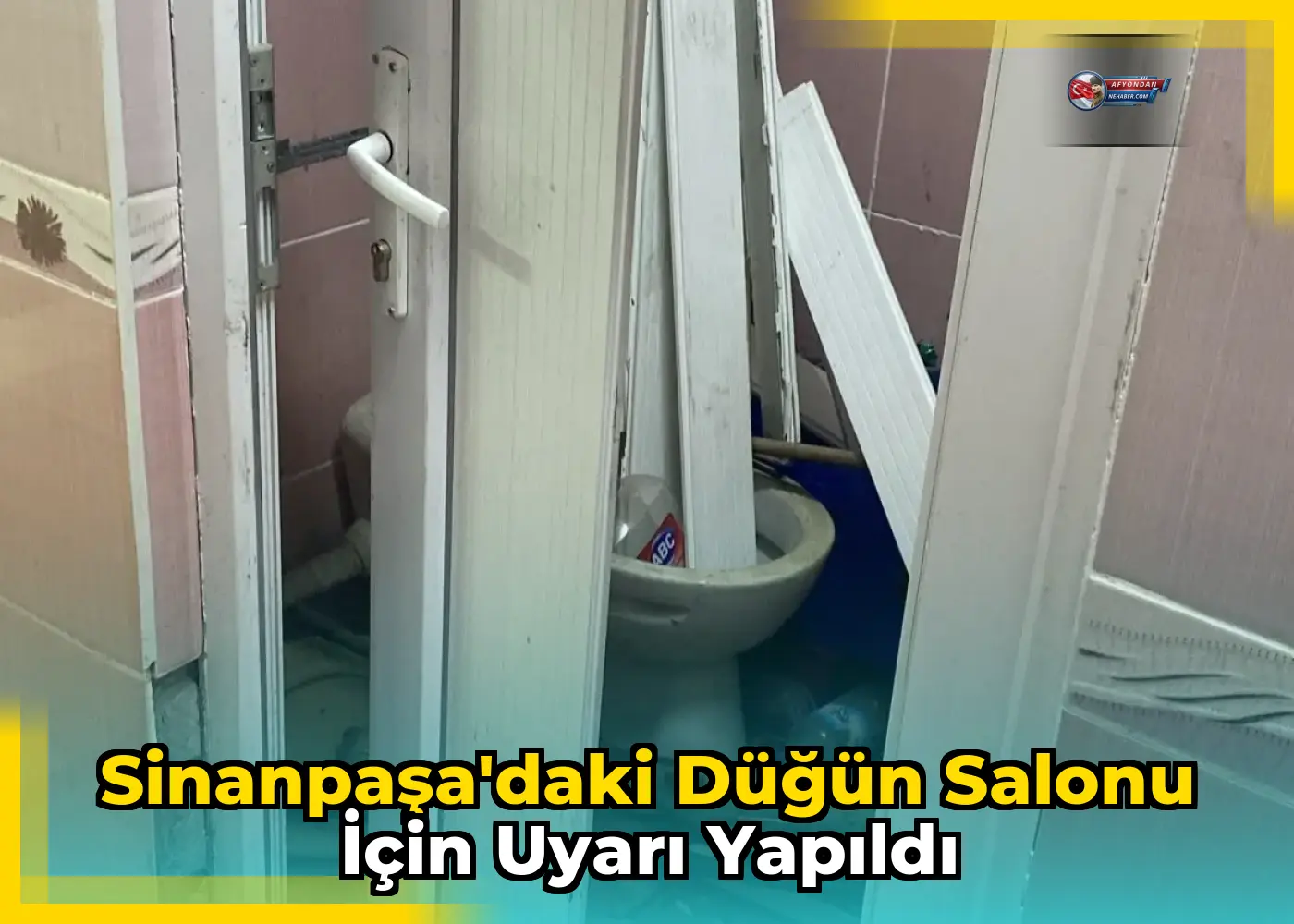 Sinanpaşa'daki düğün salonu için uyarı yapıldı