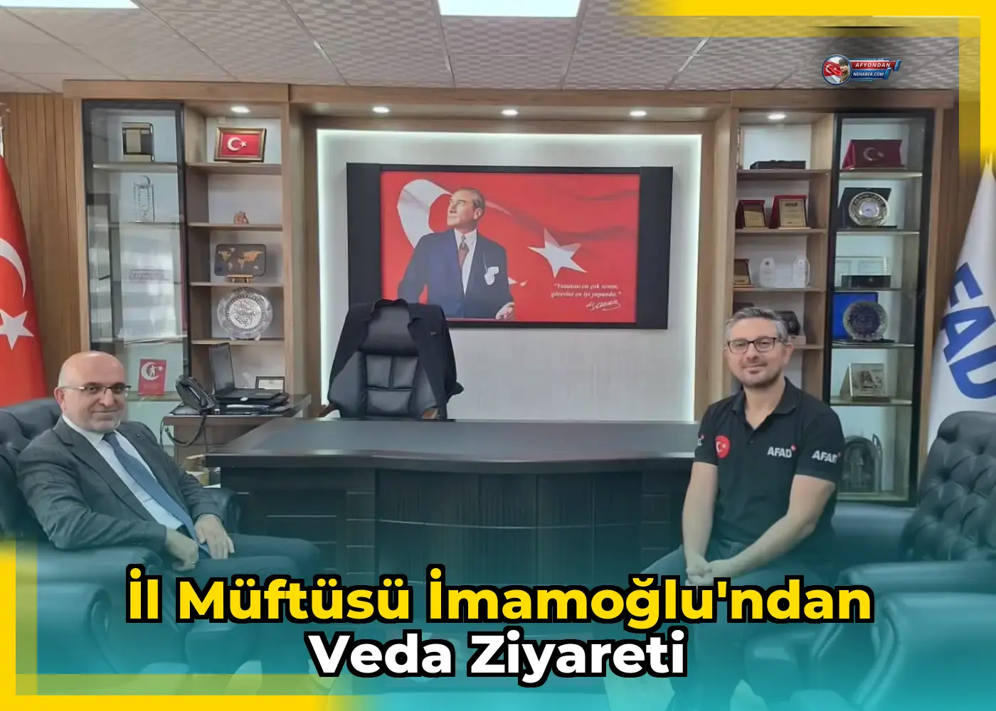 İl Müftüsü İmamoğlu'ndan Veda Ziyareti