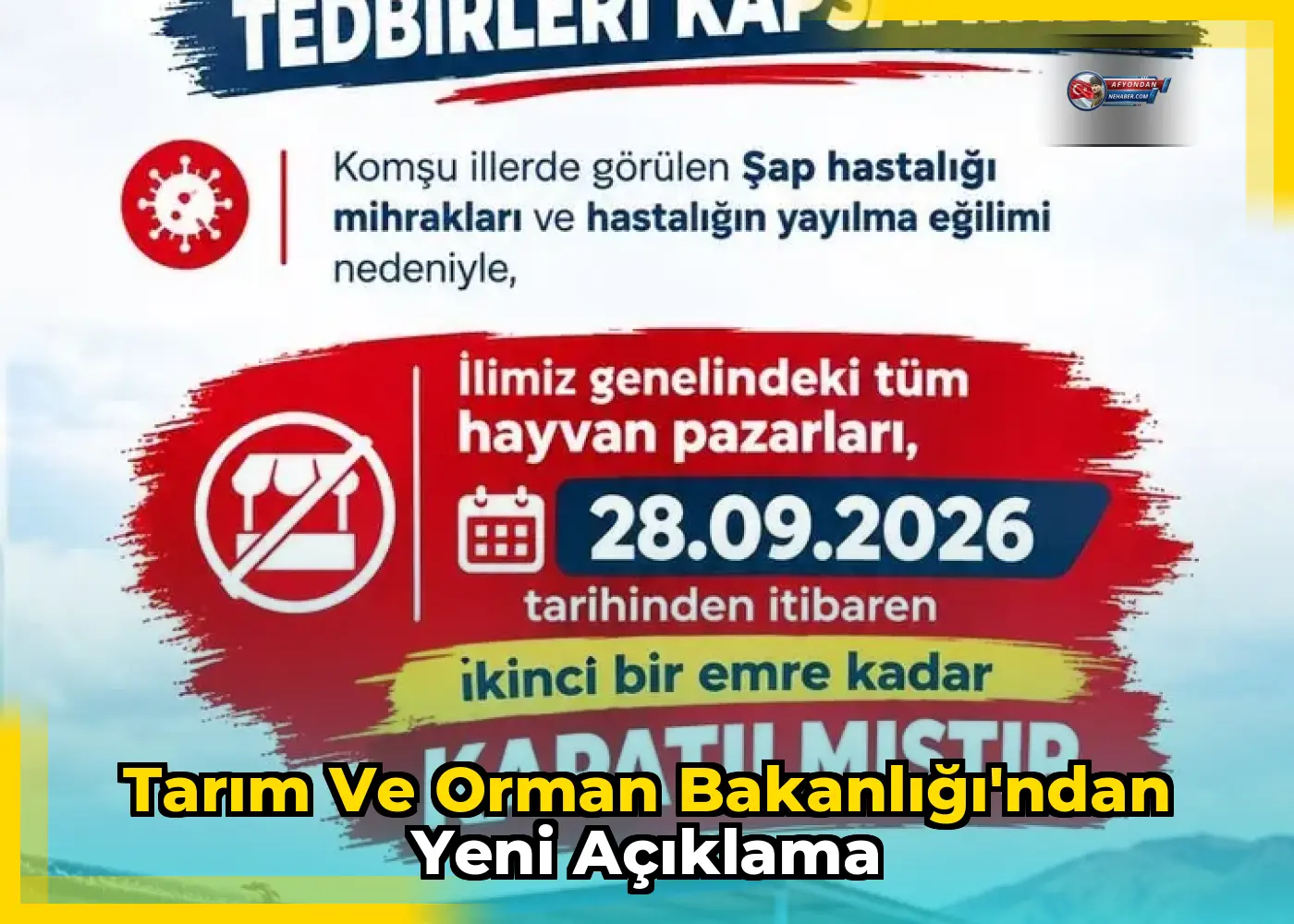 Tarım ve Orman Bakanlığı'ndan yeni açıklama