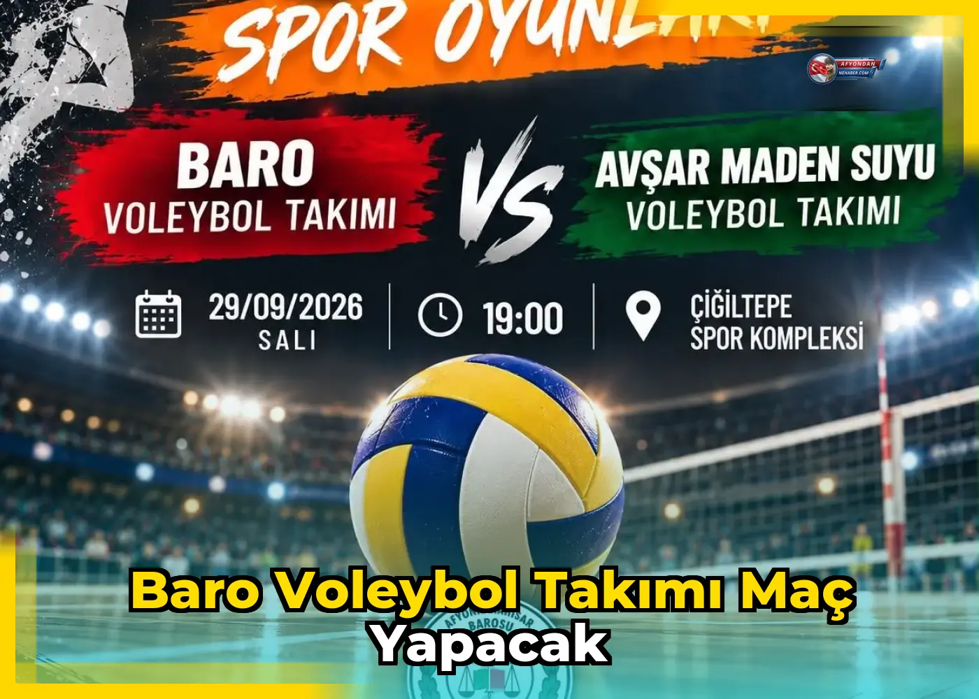 Baro Voleybol Takımı Maç Yapacak